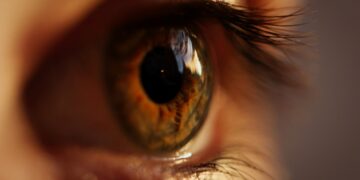 Close-up of a brown-colored eye