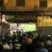 watching football match on the streets of Cairo
