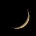 Moon eclipsed to a crescent