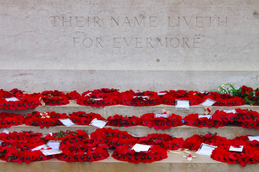 The World War One British memorial to the missing of the Somme.