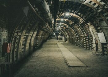 Step into history with this underground coal mine corridor, a place of resilience and hard work. Shadows and textures tell stories of miners' lives, deep beneath the earth's surface.