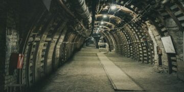 Step into history with this underground coal mine corridor, a place of resilience and hard work. Shadows and textures tell stories of miners' lives, deep beneath the earth's surface.