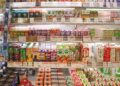 Supermarktschap met elektronische prijskaartjes