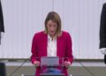 Parlementsvoorzitter Roberta Metsola maakt in Straatsburg de winnaar van de Sacharovprijs 2026 bekend